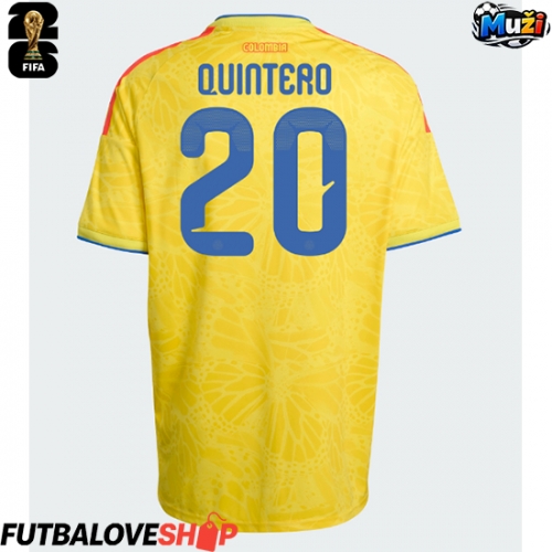Dres Kolumbia Juan Fernando Quintero #20 Domáci MS 2026 Krátky Rukáv